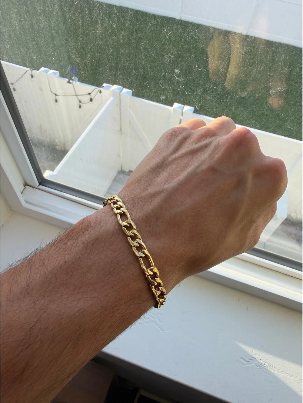 Gold Plated Stainless Steel Link Bracelet A-82